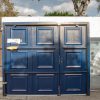 Novoferm Georgian Split Side Hinged Garage Door in RAL 5011 Steel Blue