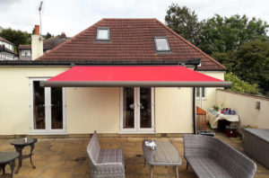 Markilux MX3 Fully Cassetted Sun Awning Finished in Red