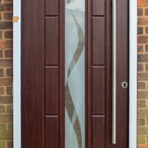 Rockdoor Vermont LH Opening Inwards in Rosewood