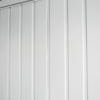 Fort Vertical Rib Side Hinged Garage Doors in White