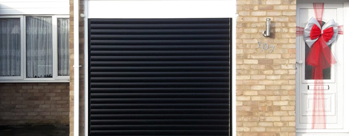 Sws Seceuroglide Insulated Roller Garage Doors Finished In Black
