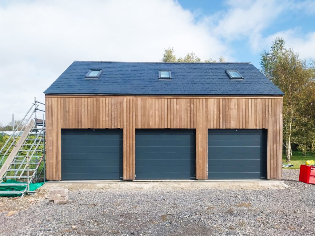 Hormann Sectional Garage Doors in Anthracite